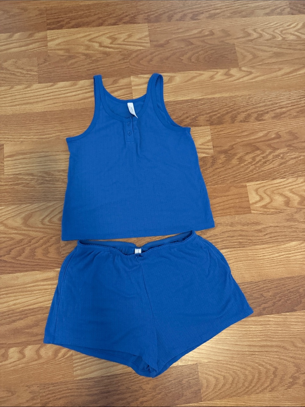 Auden Cobalt Blue Ribbed Tank Top